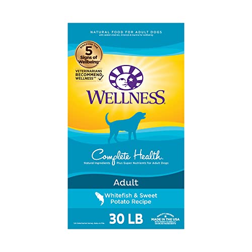 Wellness Natural Pet Food Complete Health Natural Dry Dog Food, Whitefish & Sweet Potato