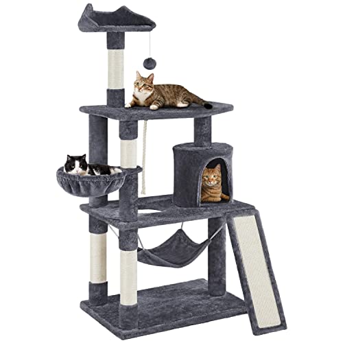 Yaheetech 62in Multi-Level Cat Tree Tower Condo with Scratching Posts